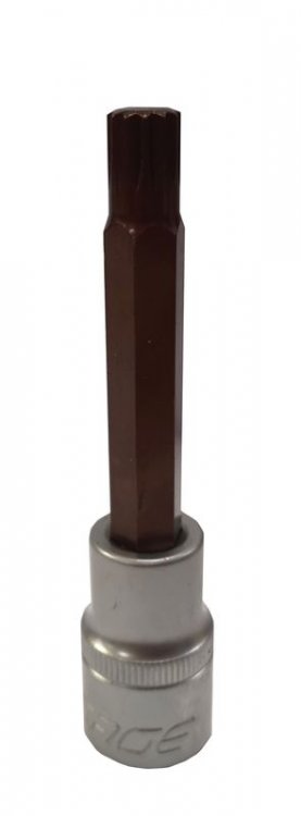 Головка-бита SPLINE 12-лучевая Premium M8 1/2" (L-100мм) Головка-бита SPLINE 12-лучевая Premium M8 1/2" (L-100мм)