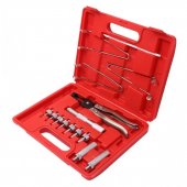 Набор для обслуживания клапанов ДВС 8пр.(щипцы для маслосъемных колпачков; магнитные щипцы для сухариков; адаптеры для направляющих клапанов - 5, 5.5,