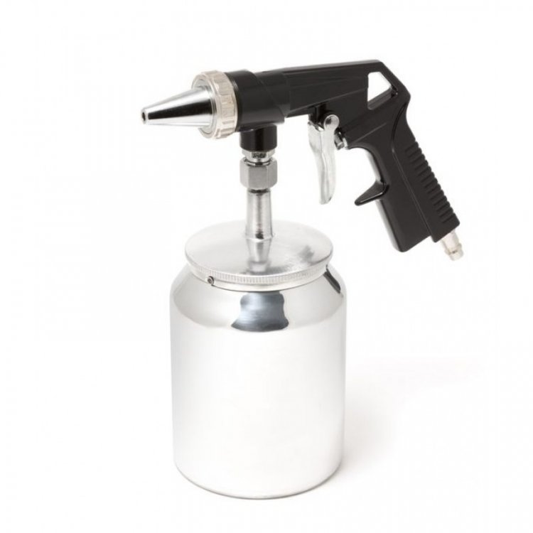 Пистолет пескоструйный пневматический с бачком (бачок-1л ,сопло-6.3,расход воздуха 300 л/мин,давление  6-8bar)