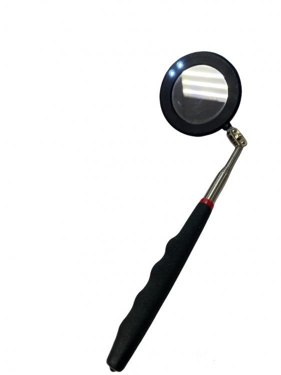 Зеркало для осмотра с телескопической ручкой и светодиодом, модель: QJ.IM -30 (HZ 22.3.004), horex Зеркало для осмотра с телескопической ручкой и светодиодом, модель: QJ.IM -30 (HZ 22.3.004), horex