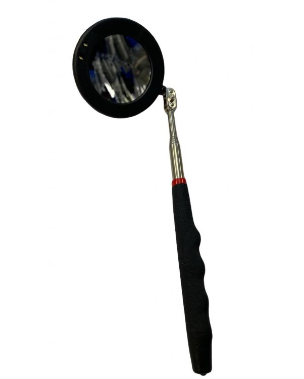 Зеркало для осмотра с телескопической ручкой и светодиодом, модель: QJ.IM -30 (HZ 22.3.004), horex Зеркало для осмотра с телескопической ручкой и светодиодом, модель: QJ.IM -30 (HZ 22.3.004), horex