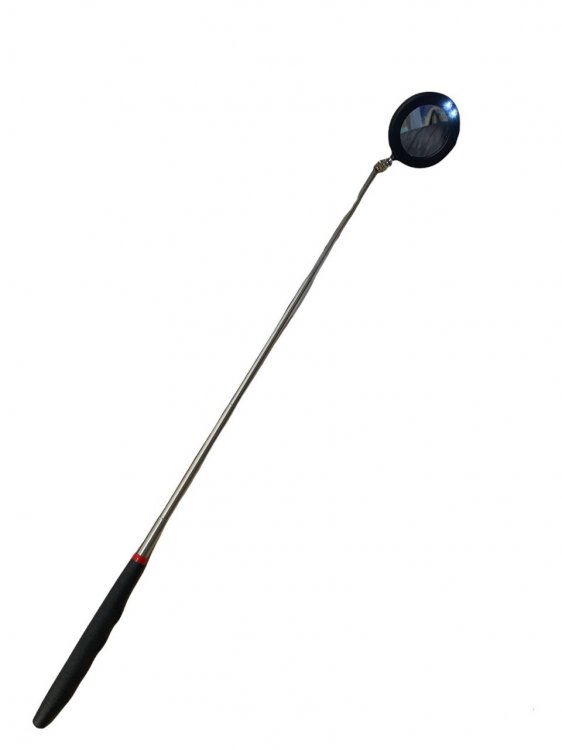 Зеркало для осмотра с телескопической ручкой и светодиодом, модель: QJ.IM -30 (HZ 22.3.004), horex Зеркало для осмотра с телескопической ручкой и светодиодом, модель: QJ.IM -30 (HZ 22.3.004), horex