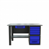 Верстак однотумбовый с ящиком, серия "Эконом", синий 1400*700 Garopt, GTE1400Y1Y6.blue 