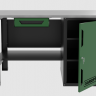 Верстак однотумбовый с ящиком 1400*700 GAROPT зеленый, GT1400STDY1.green