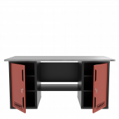 Верстак двухтумбовый, красный 1800*700 Garopt, GT1800DD.red