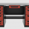 Верстак с ящиком двухтумбовый 4 ящиков /5 ящиков 1800*700 красный GAROPT, GT1800Y1Y4Y5.red