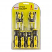 Набор отверток 6пр.(SL:5х75мм,6х100мм,6х38мм;PH:1х75мм,2х100мм,2х38мм),в блистере