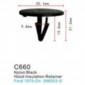 Клипса для крепления внутренней обшивки а/м Форд пластиковая (100шт/уп.)