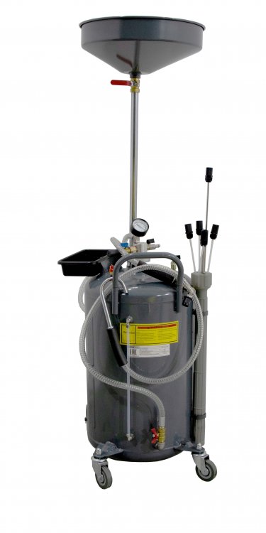 Установка для слива и откачки масла/антифриза с подъемной ванной, 90 л