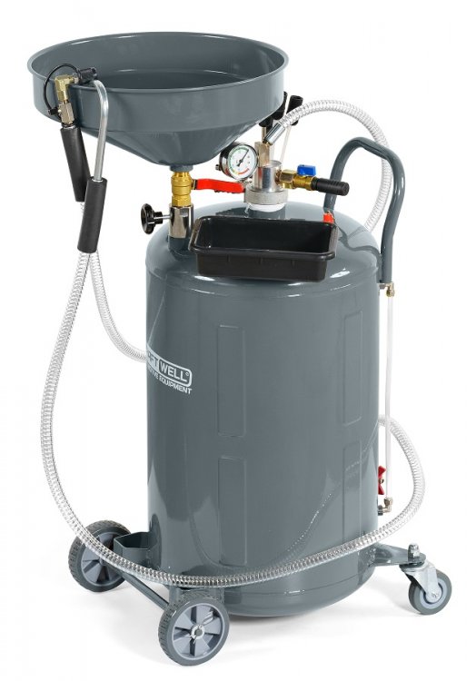 Установка для слива и откачки масла/антифриза с подъемной ванной, 90 л