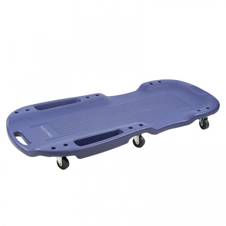 Лежак пластиковый подкатной на 6-ти колесах