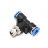 Фитинг Т-образный  для пластиковых трубок 10мм с наружной резьбой 1/2"