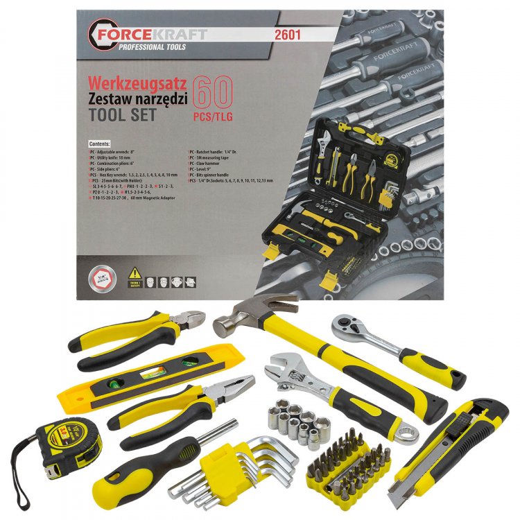 Набор инструментов 60пр. 1/4"(6гр.)(4-13мм)