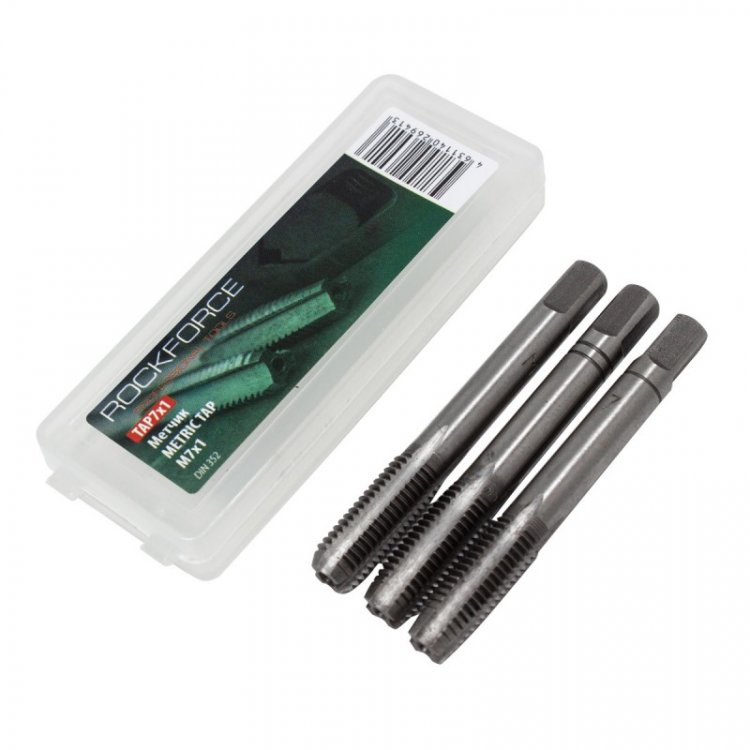 Метчик M7x1 (3шт), в пластиковом футляре