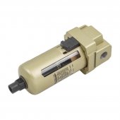 Фильтр воздушный для пневмосистем 1/4" (автоматич.слив,10Мк, 1500 л/мин, 0-10bar,раб. температура 5°-60°) Фильтр воздушный для пневмосистем 1/4" (автоматич.слив,10Мк, 1500 л/мин, 0-10bar,раб. температура 5°-60°)