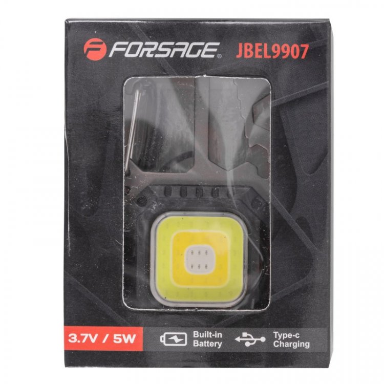 Фонарь портативный многофункциональный (светодиод COB, 7 режимов освещения, 3.7V, 5W, IP64)