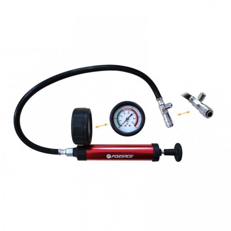 Насос ручной с манометром для тестирования герметичности систем охлаждения(0-2,5bar) Насос ручной с манометром для тестирования герметичности систем охлаждения(0-2,5bar)