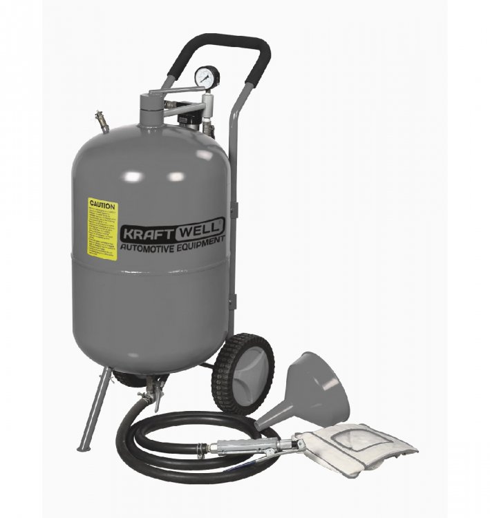 Установка пескоструйная 74 л мобильная