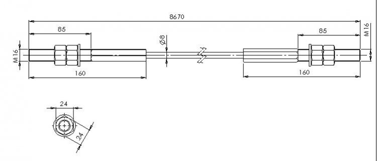Троса синхронизации  для подъёмника HL-4.0 BZ-EM (1 к-т = 2 шт.)   horex Троса синхронизации  для подъёмника HL-4.0 BZ-EM (1 к-т = 2 шт.)   horex