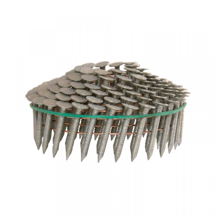 Гвоздь кровельный барабанный c кольцевой накаткой AERO 3,1х25мм [лента 120 шт]  - Изделие выполнено из стали с цинковым покрытием - защита от коррозии. (арт. 6774)