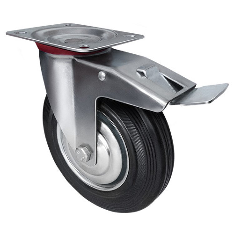 Поворотная колесная опора с тормозом 75 мм SCb 93 Поворотная колесная опора с тормозом 75 мм SCb 93