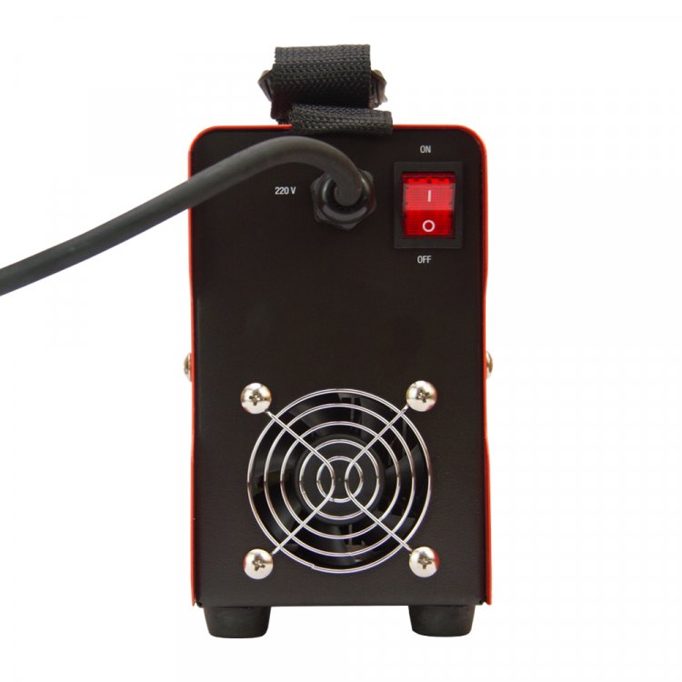 Сварочный аппарат KVAZARRUS 250 - Регулировка форсажа дуги (контроль стабилизации дуги). Горячий старт, антизалипание. Работает от 140В. MMA, розетки 25 мм2, напряжение питания: 220В±15%, Диапазон сварочного тока: 20-250А, ПВ: 60%, ремень для перенос