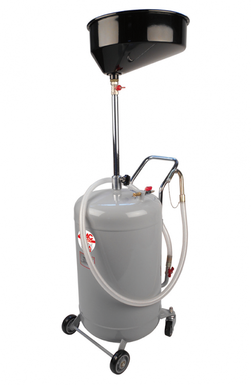 Установка для слива масла/антифриза с круглой подъемной ванной, мобильная Установка для слива масла/антифриза с круглой подъемной ванной, мобильная