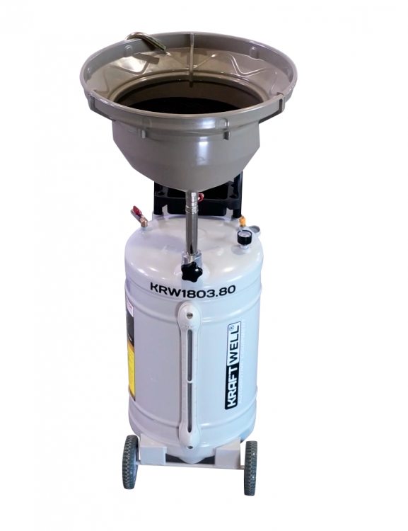 Установка для слива масла/антифриза с круглой подъемной ванной, мобильная Установка для слива масла/антифриза с круглой подъемной ванной, мобильная