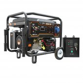Бензиновый генератор FoxWeld Expert G8500 EW в компл. с блоком автоматики - Тип двигателя: 1-но цилиндровый, 4-тактный, OHV, с принудительным воздушным охлаждением,  Бак, л: 25, Мощность двигателя, л.с./кВт: 19/14 (арт. 8221)