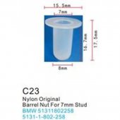 Клипса для крепления внутренней обшивки а/м БМВ пластиковая (100шт/уп.)