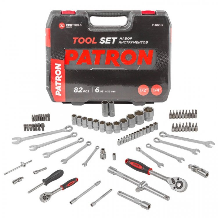 Набор инструментов 82пр. 1/4"&1/2" (6-гр.)