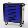 GTS5.blue Тележка инструментальная Garopt 5 ящиков СИНЯЯ, центральный замок, увеличенные колеса, доводчики, GAROPT Серия "Standart" GTS5.blue Тележка инструментальная Garopt 5 ящиков СИНЯЯ, центральный замок, увеличенные колеса, доводчики, GAROPT Серия "Standart"
