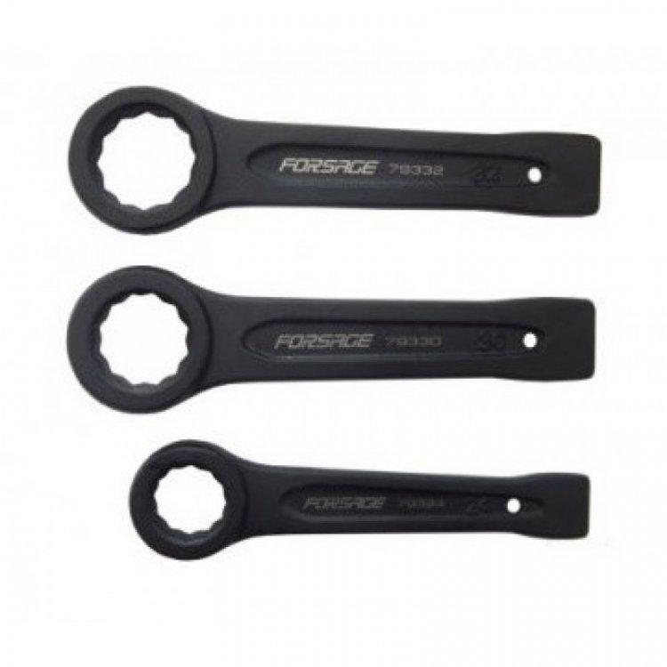 Ключ накидной ударный односторонний 90мм (L-370мм)