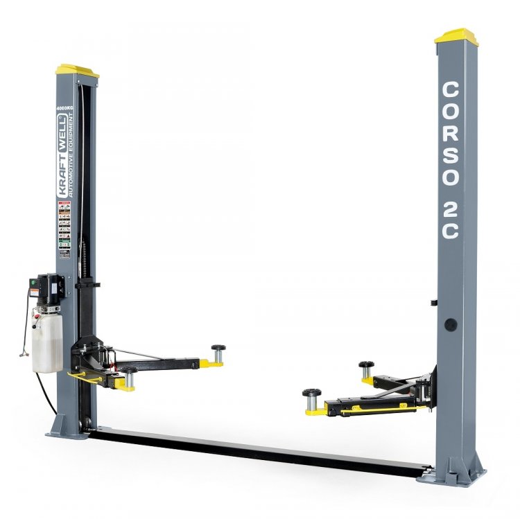 Подъемник комплект г/п 4 т. с анкерами и проставками KraftWell арт. CORSO 2C/220