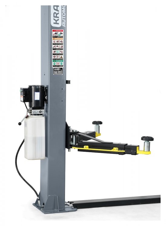 Подъемник комплект г/п 4 т. с анкерами и проставками KraftWell арт. CORSO 2C/220