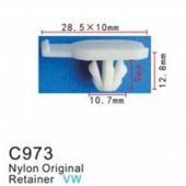 Клипса для крепления внутренней обшивки а/м Фольксваген пластиковая (100шт/уп.)