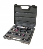 Пневмобормашинка с цанговым зажимом 25000 об/мин с комплектом насадок