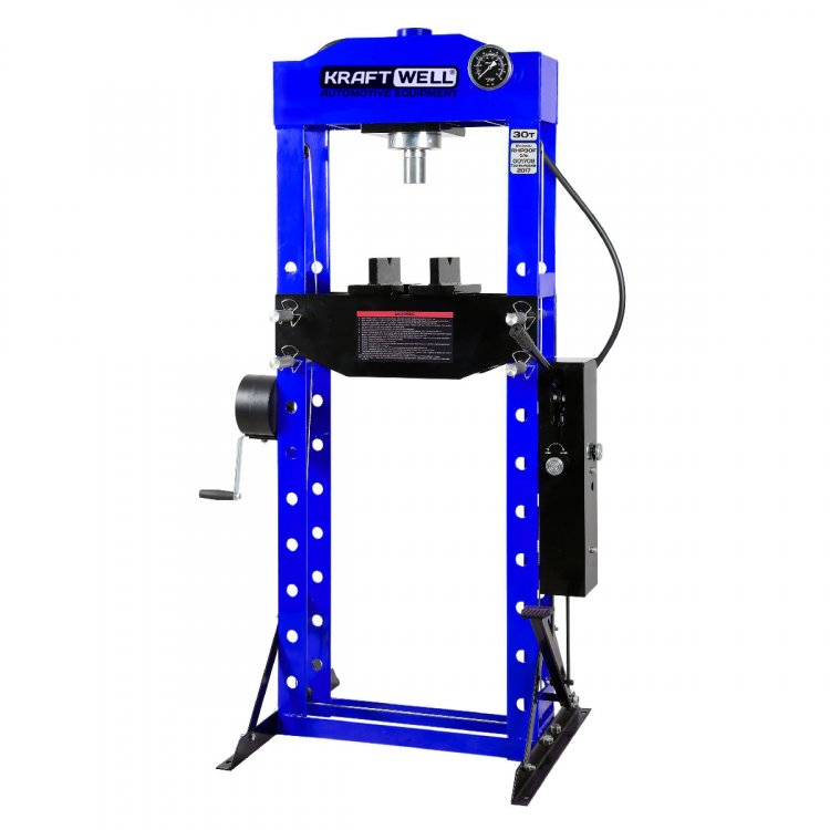 Пресс 30 т. сварная рама с ручным и ножным приводом