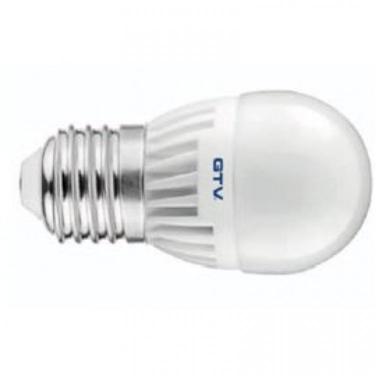 Лампочка светодиодная E27, SMD2835, G45, 3000K, 8W, 160град, 640 lm