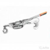 Лебедка рычажная тяговая с дополнительным спусковым механизмом, 4т (двойное зубч. колесо, диаметр троса-5мм, длина троса- 1.75/3.5м)