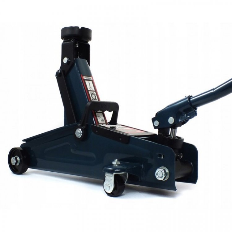 Домкрат подкатной  гидравлический 2 т с вращающейся ручкой 180 градусов(h min 140мм, h max 340мм,вес 9,5 кг)