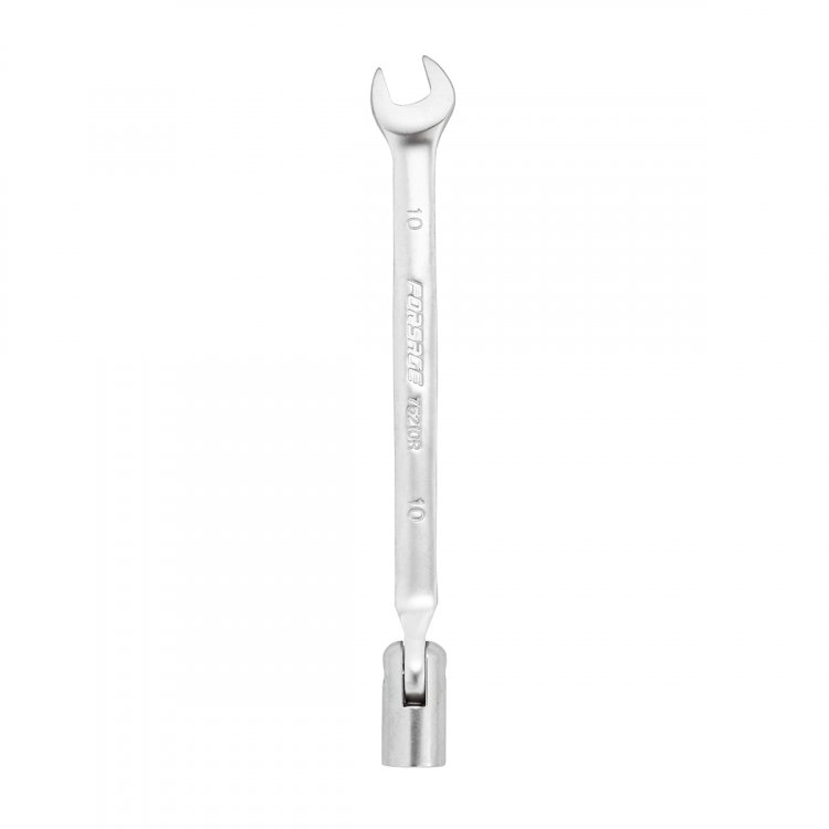 Ключ рожково-торцевой шарнирный 10мм на пластиковом держателе