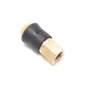 Быстроразъем пневматический с клапаном, внутренняя резьба 1/4" (ONE TOUCH) Быстроразъем пневматический с клапаном, внутренняя резьба 1/4" (ONE TOUCH)