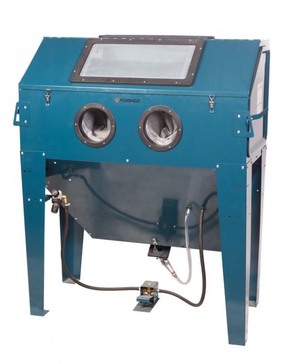 Пескоструйная камера с электродвигателем для очистки воздуха 220B 420л Пескоструйная камера с электродвигателем для очистки воздуха 220B 420л