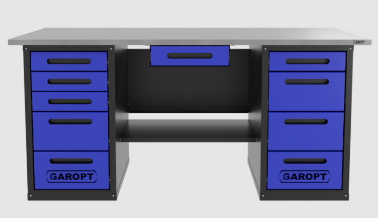 Верстак с ящиком двухтумбовый 4 ящиков /5 ящиков 1800*700 синий GAROPT, GT1800Y1Y4Y5.blue Верстак с ящиком двухтумбовый 4 ящиков /5 ящиков 1800*700 синий GAROPT, GT1800Y1Y4Y5.blue
