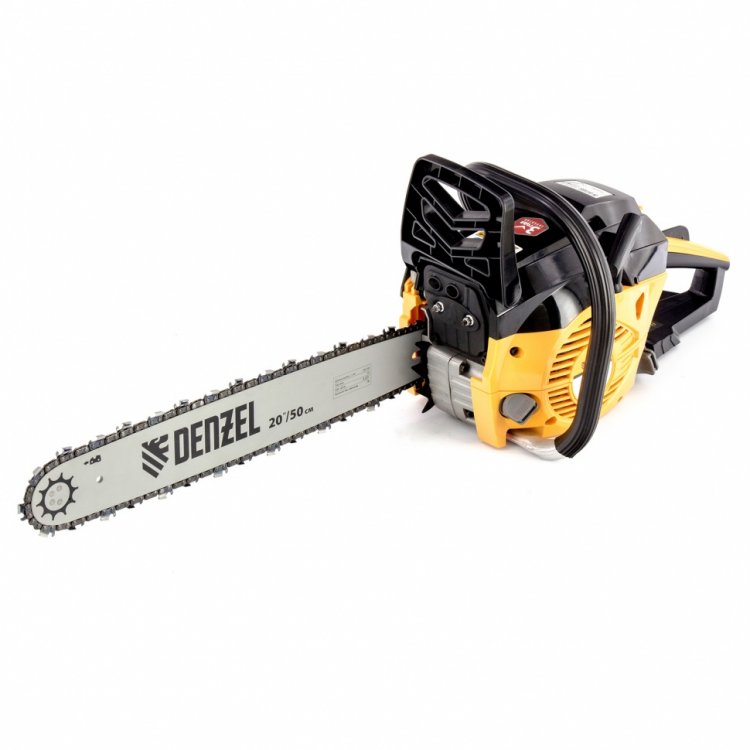 Пила цепная бензиновая DGS-5820, шина 50 см, 58см3, 4,1 л.с., шаг 0,325, паз 1,5 мм, 76 зв// Denzel