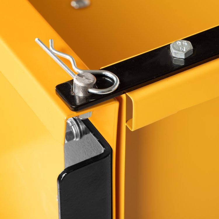 Прицеп для мотоблока TT-500, оцинк., груз. 500 кг, рег. сцепка, колеса 4.00-10, в упаковке// Denzel