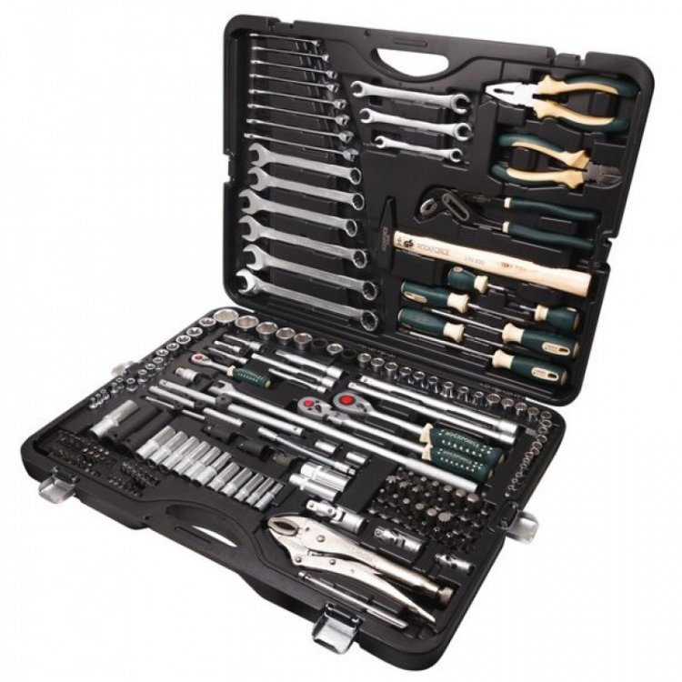 Набор инструментов 180пр. 1/4" 3/8" 1/2" (6-гр.)(4-32мм)