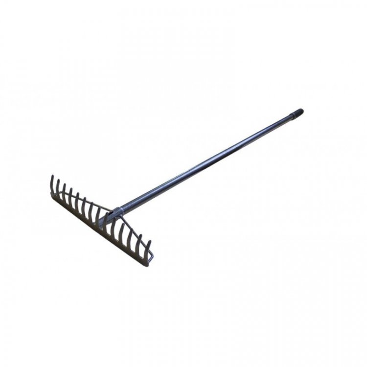 Грабли с металлической рукояткой(14-зуб., L-1300мм, ширина-350мм)
