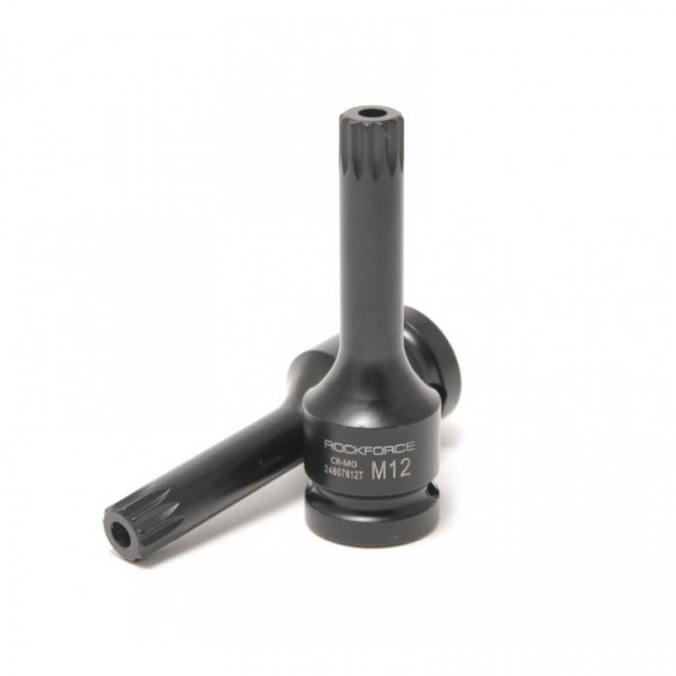 Головка-бита SPLINE глубокая ударная1/2", M10 с отверстием